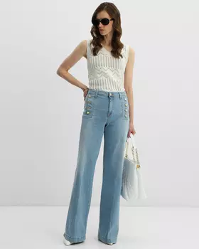 Джинсы, р. 44, цвет Светлый деним