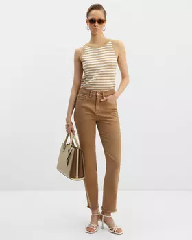 Джинсы, р. 46, цвет Коричневый