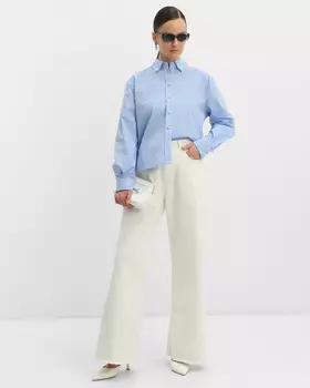 Джинсы, р. 46, цвет Молочный