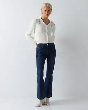 Джинсы, р. 46, цвет Темно-синий