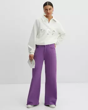 Джинсы, р. 50, цвет Фиолетовый