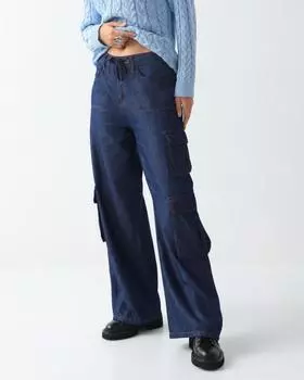 Джинсы, р. 50, цвет Синий