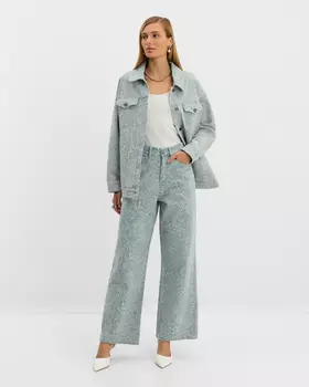 Джинсы, р. 50, цвет Светло-голубой