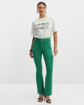 Джинсы, р. 52, цвет Зеленый