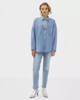 Джинсы slim с эластичной вставкой по талии