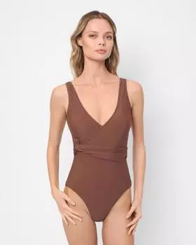 Eva Cambru Слитный купальник, р. 56, цвет Коричневый