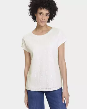 Футболка Cosima с двухслойной полочкой с кружевом