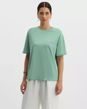 Футболка из хлопка с минималистичным принтом