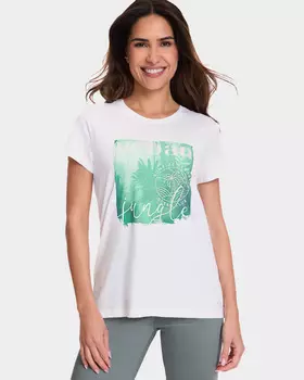 Футболка прямого кроя из эластичного хлопка