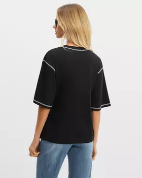 Футболка, р. 42, цвет Черный