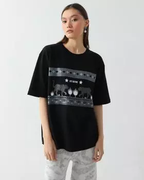 футболка, р. 42, цвет Черный