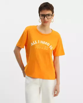 Футболка, р. 46, цвет Оранжевый