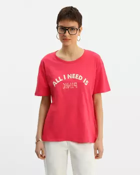 Футболка, р. 50, цвет Малиновый