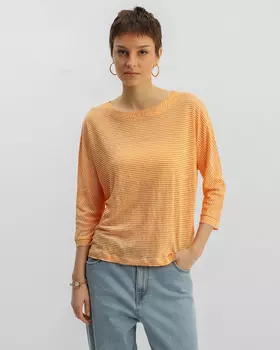 Футболка, р. 52, цвет Желтый/белый