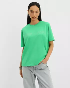 Футболка прямого кроя с логотипом бренда