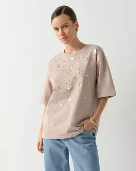 Футболка, р. L, цвет Бежевый