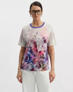 Футболка, р. M, цвет Пионы