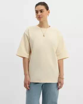 Футболка прямого кроя с вышивкой