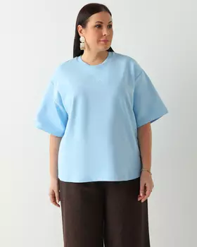 Футболка, р. XL, цвет Светло-голубой