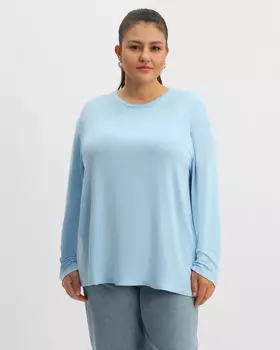 Футболка с длинным рукавом, р. XL, цвет Небесно-голубой