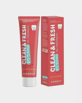 Гелевая зубная паста Clean and Fresh с экстрактом красного чая и морскими минералами, 105 г