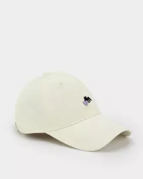 Хлопковая бейсболка с вышитым лисенком и пуговицей-сердечком