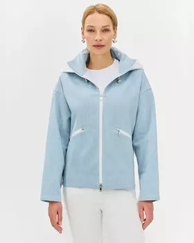 Хлопковая куртка с капюшоном