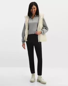 Элегантные брюки с эластичным поясом на кулиске