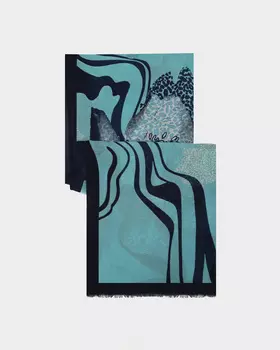 Элегантный шарф с абстрактным принтом