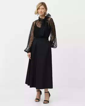 Юбка А-силуэта из инновационной японской тафты