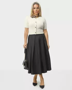 Юбка А-силуэта со складками
