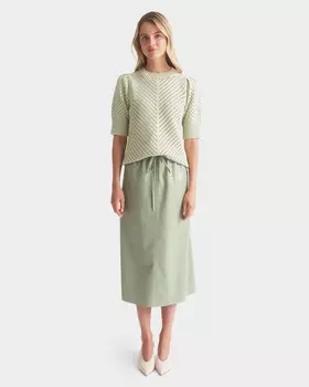 Юбка из мягкой экокожи