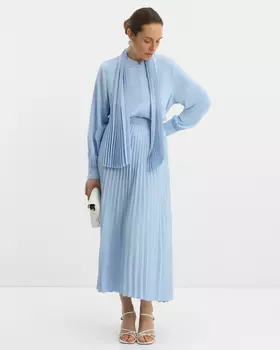 Плиссированная юбка-макси