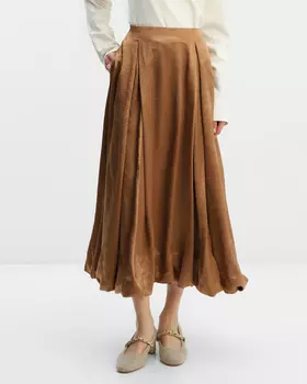 Юбка, р. 50, цвет Кофейный