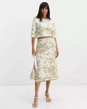 Юбка, р. 50, цвет Золотой/молочный