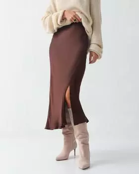 Юбка, р. 52, цвет Шоколад