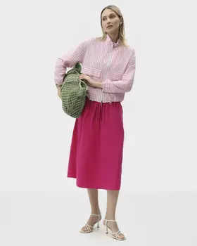 Юбка с эластичным поясом на кулиске