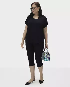 Капри облегающего кроя