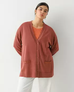 Кардиган, р. 46, цвет Коричневый