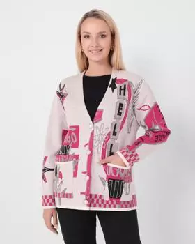 Кардиган, р. 58, цвет Цветной