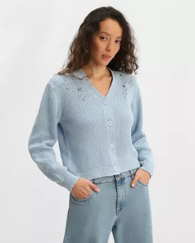 Кардиган, р. 58, цвет Голубой