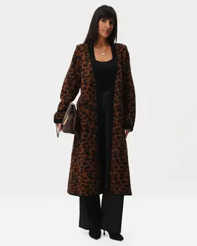 Кардиган с леопардовым принтом