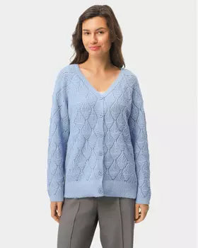 Кардиган с ромбовидным узором