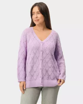 Кардиган с ромбовидным узором