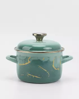 Кастрюля эмалированная «Мрамор», 5 л