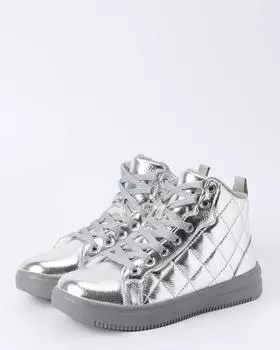 Кеды, р. 37, цвет Серебряный