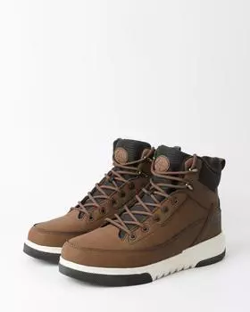 Утепленные шерстью непромокаемые кеды из натуральной кожи с дополнительной защитой носочной части и потайной молнией