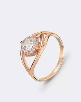 Кольцо из серебра с фианитом