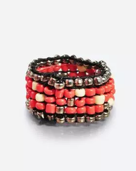 Кольцо ручной работы из бисера