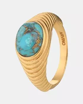 Кольцо с бирюзой